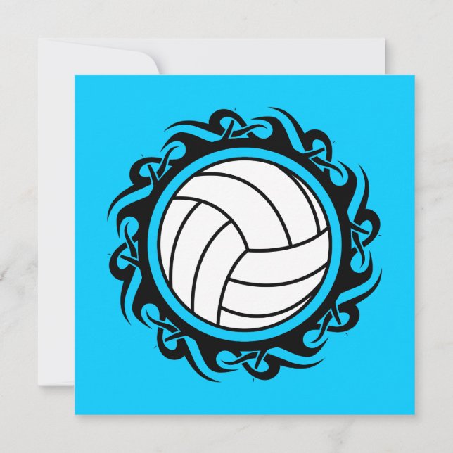 tribal volleyball invitation (Front)