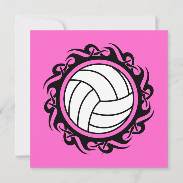 tribal volleyball invitation (Front)
