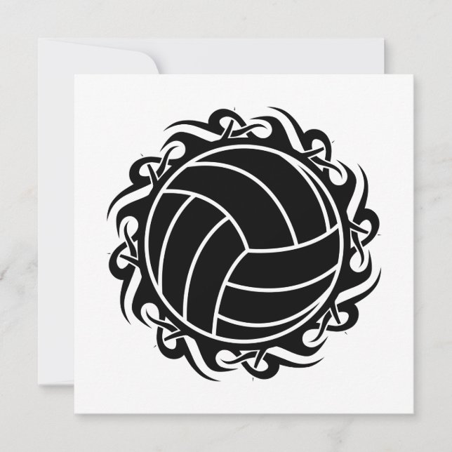tribal volleyball invitation (Front)