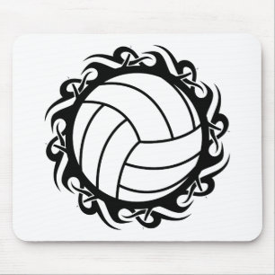 tribal volleyball mouse pad