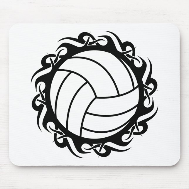 tribal volleyball mouse pad (Front)