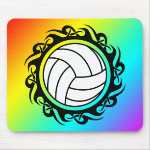 tribal volleyball mouse pad