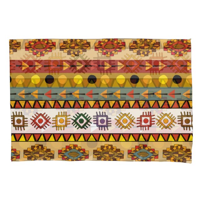 Tribal wallpaper, artistic ethnic design. pillowcase (Front)