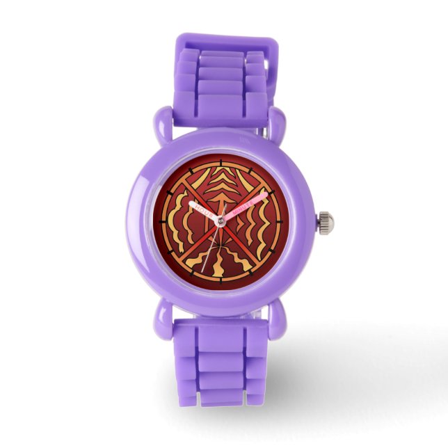 Tribal Watch Spiritual Native Art Wrist Watch (Front)