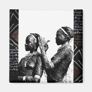 Tribal Wedding Preparations Magnet