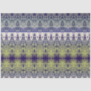 Tribal Western Purple Yellow Pattern Bull Skull Tissue Paper