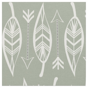 Tribal White Fabric