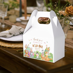 Tribal Wild One Safari Woodland Birthday Favor Box