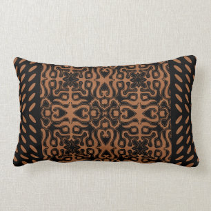 Tribal with border lumbar pillow