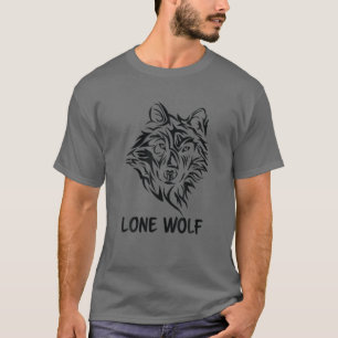 Tribal Wolf Northern Wildlife Wild Lone Wolf T-Shirt