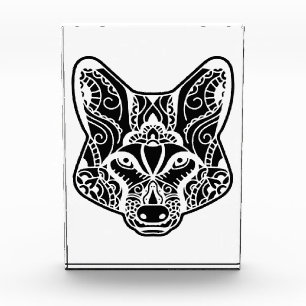 Tribal WOLF  Photo Block