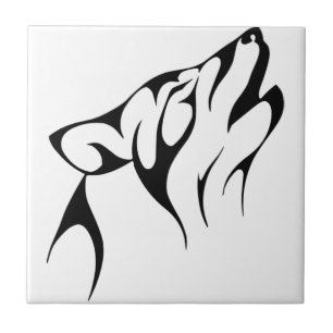 Tribal Wolf Tile