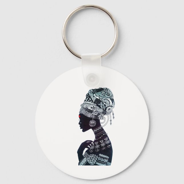 Tribal Women Keychain (Front)