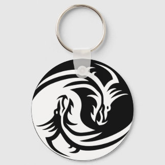 Tribal Yin Yang Keychain