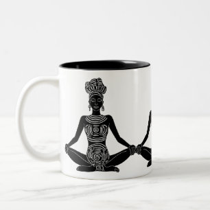 Tribal Yoga Goddess Mug – Ethnic Meditation Coffee