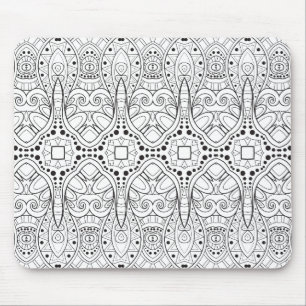 Tribal Zendoodle Design Mouse Pad