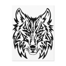 TribalWolfWhiteBackground
