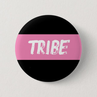 Tribe Double Pink 2 Inch Round Button