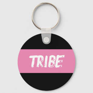 Tribe Double Pink Keychain