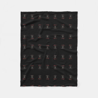 Tribe Levi Black Fleece Blanket, Small