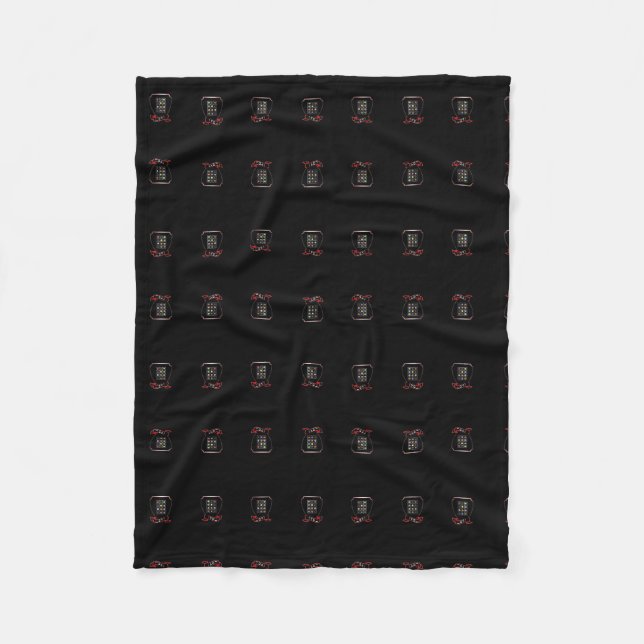 Tribe Levi Black Fleece Blanket, Small (Front)
