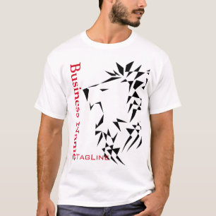 Tribe Lion noir solide pour les T-shirts d'affaire
