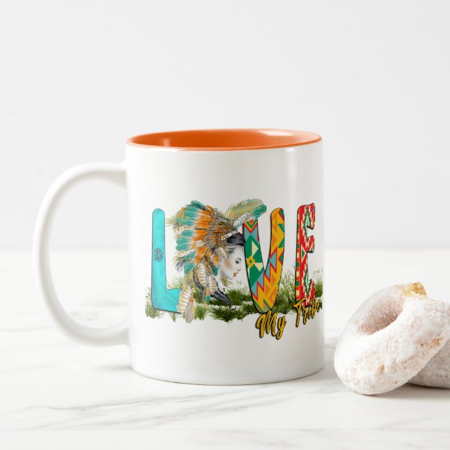 Tribe Native American Mug (With Donut)
