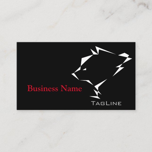 TribeBear sur Carte de visite noir (Devant)