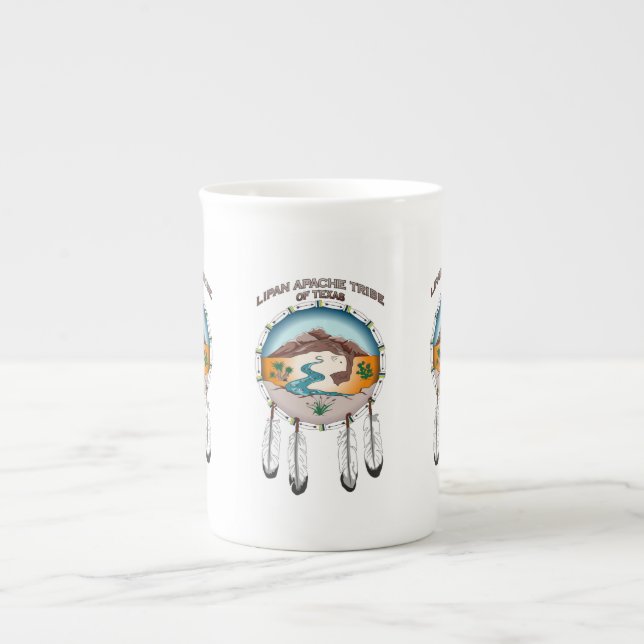 Tribu de Lipan Apache de tasse de porcelaine (Devant)