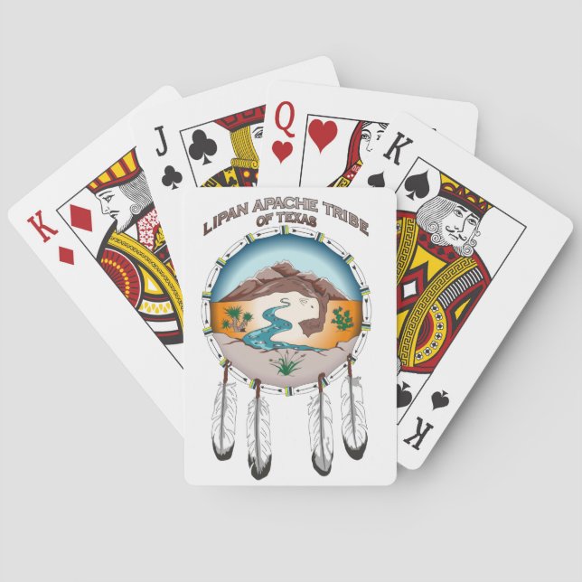 Tribu de Lipan Apache des cartes de jeu de (dos)