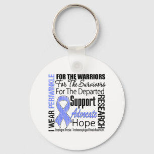 Tribute Esophageal Atresia I Wear Periwinkle Keychain