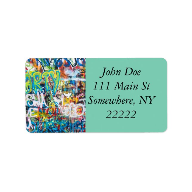 Tribute Graffiti Wall in Prague Label (Front)