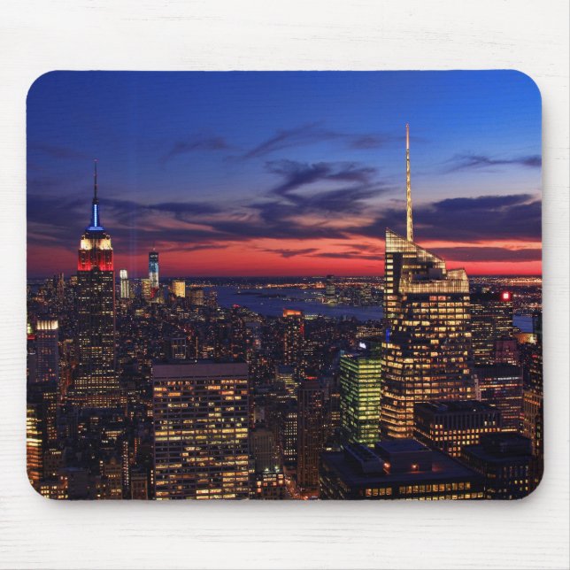 Tribute In Light Sept 11, World Trade Cntr ESB #2 Mouse Pad (Front)