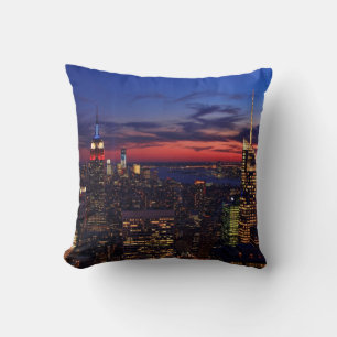 Tribute In Light Sept 11, World Trade Cntr ESB #2 Throw Pillow