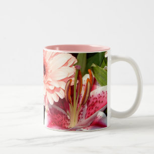 Tribute Lilies   Two-Tone Coffee Mug