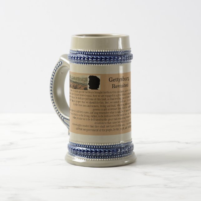 Tribute Mug: Gettysburg Revisited Beer Stein (Front Left)