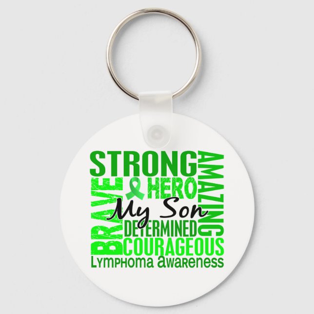 Tribute Square Son Lymphoma Keychain (Front)