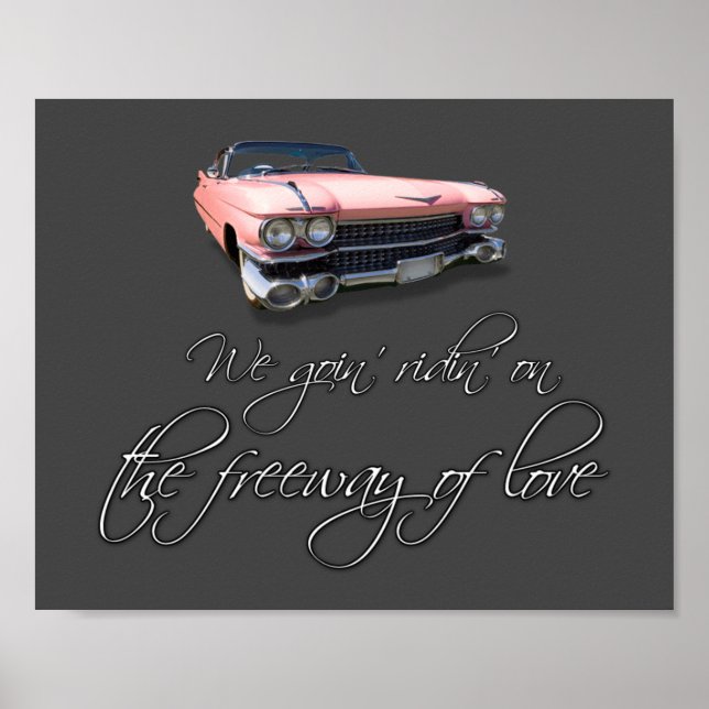 Tribute to Aretha Pink Cadillac Poster (Front)