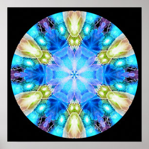 "Tribute to Chihuly" Mandala Poster/ Print