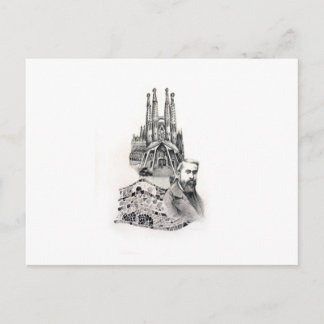 Tribute to Gaudi. Postcard