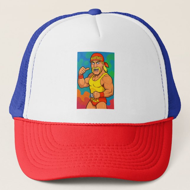 Tribute to Hulk Hogan Trucker Hat (Front)