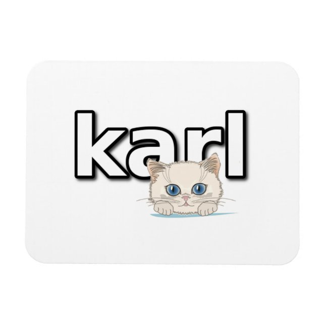 Tribute to Karl Lagerfeld Magnet (Horizontal)