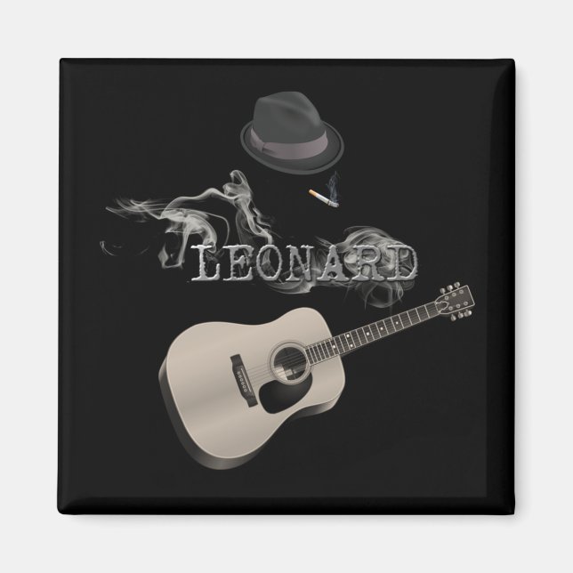 Tribute to Leonard cigarette Magnet (Front)