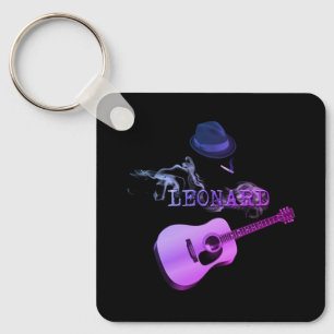 Tribute to Leonard cigarette purple Keychain