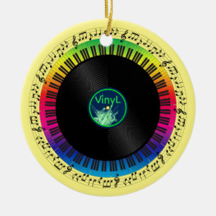 Tribute to music ceramic ornament