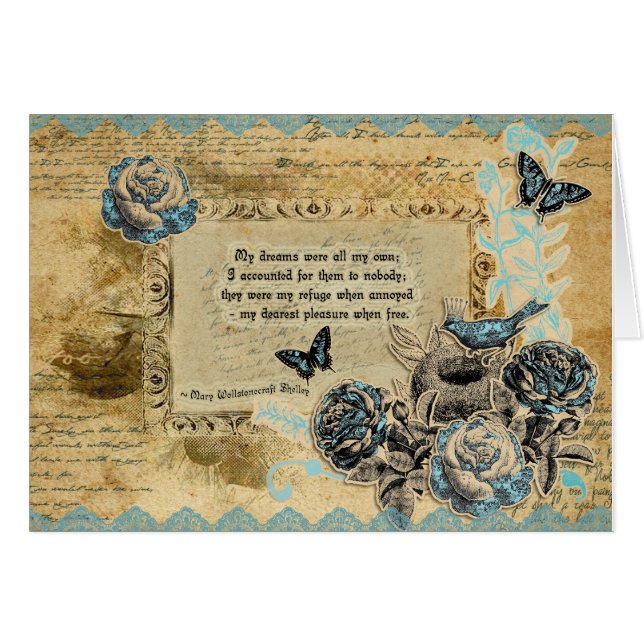 Tribute to Shelley - Customizable Note Card (Front Horizontal)