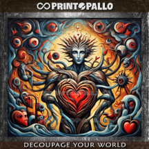 Tribute to surrealism and cubism #1: Love saves!