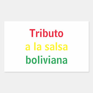 Tributo a la salsa boliviana sticker