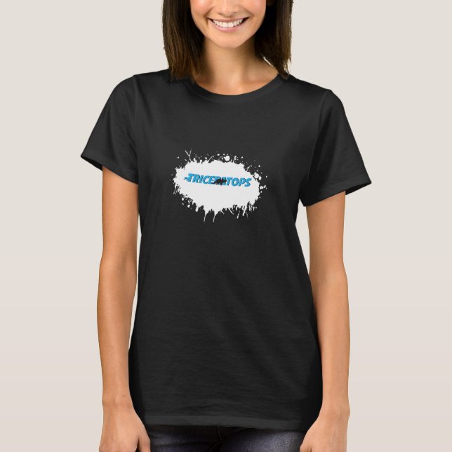 Triceratops Animal Fun Splash T-Shirt (Front)