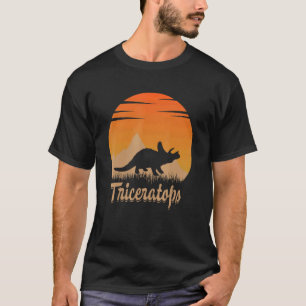 Triceratops Animal Hot In The Mounta In Nature T-Shirt